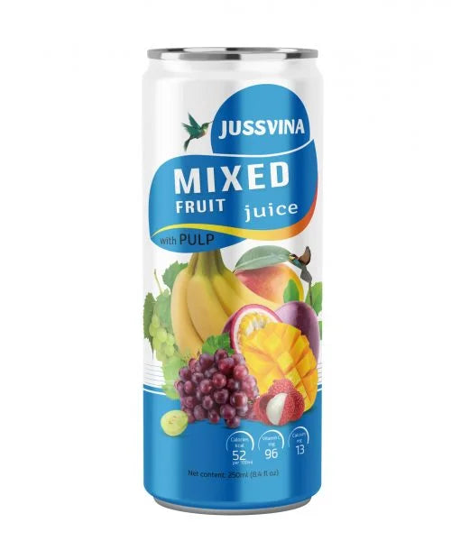250Ml Slim Can fruit juice with pulp
