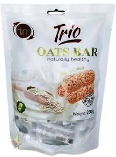 Trio Chocolate Oats Bar White 200g - 1pack